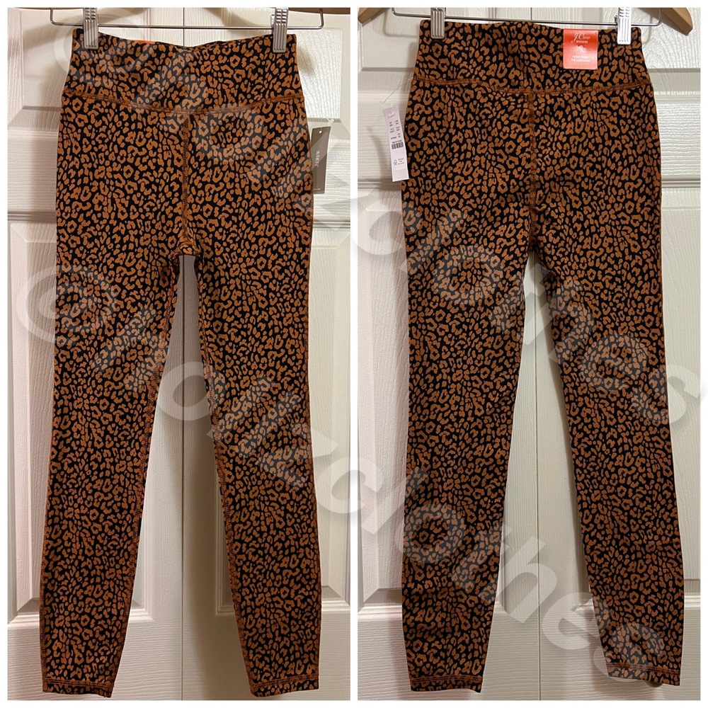 J. Crew Weekend High Rise Cheetah Print 7/8 Leggings NWT - Picture 3 of 14